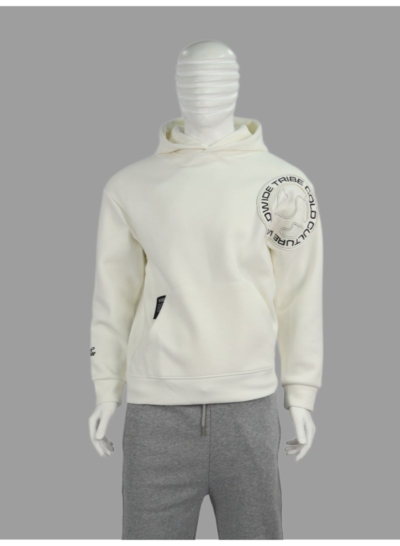 Red Planet The elegant hoodie: A work of art with distinctive details and exceptional comfort. Distinctive and sophisticated - White - Image 1